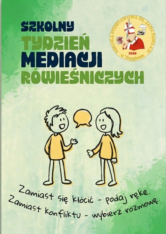 Ogłoszenie: Szkolny tydzień mediacji rówieśniczych
